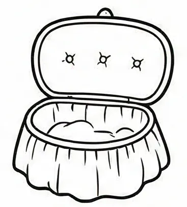 a cartoon drawing of a small box with a face.webp